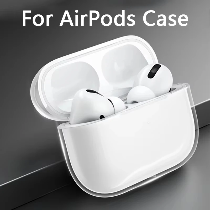 Transparent Earphones Case Hard PC Clear Headphone Cover For Apple Airpods 3 For AirPods Pro 1st 2nd Generation Protective Case