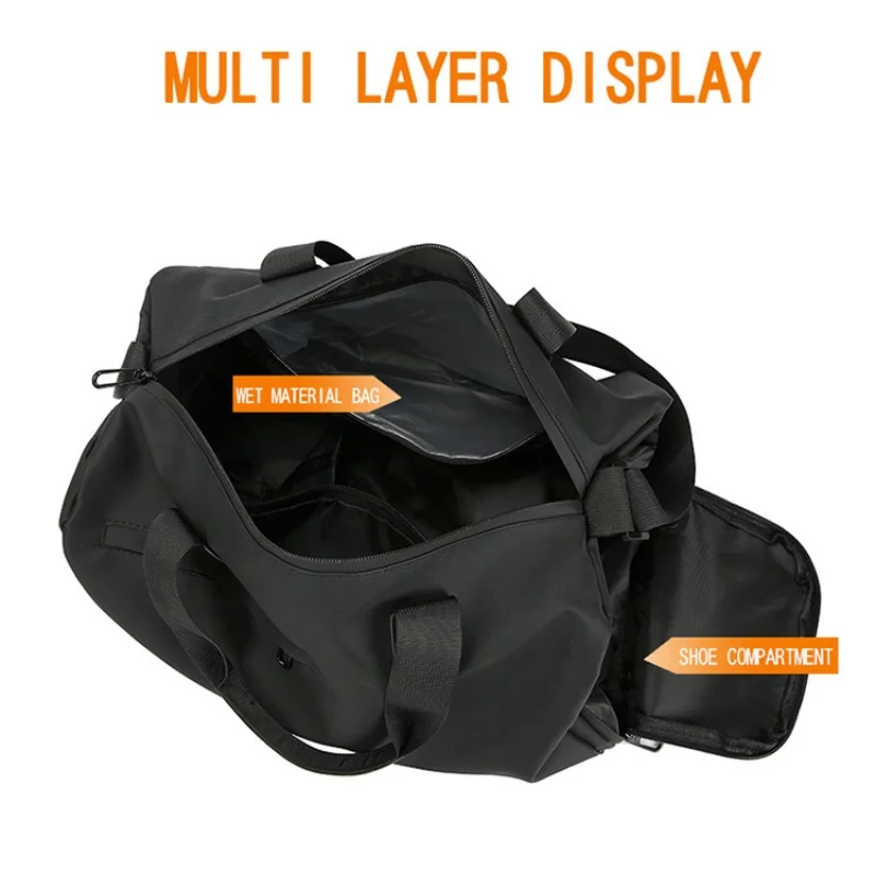 Travel Gym Bags Dry Wet Separation Shoulder Bag Yoga Fitness Backpack Zipper For Men Women Waterproof Luggage Sports Handbag image 4