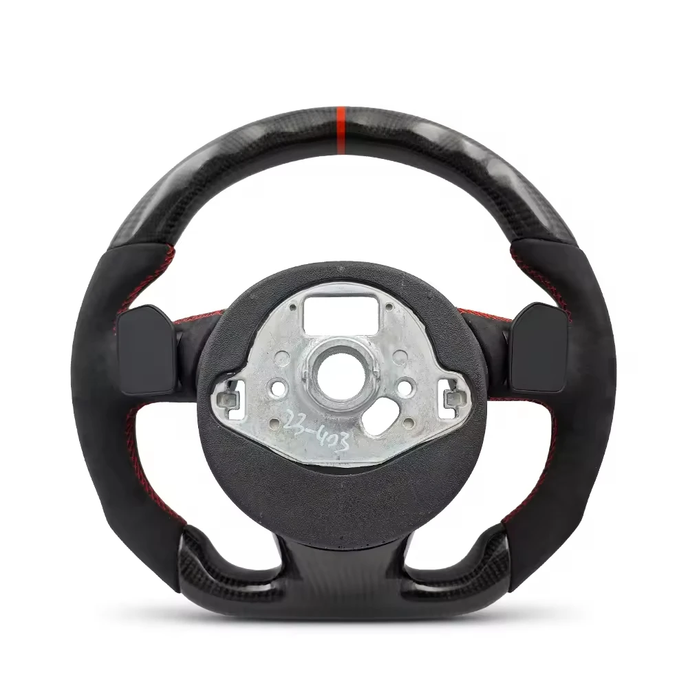 Customized Alcantara Carbon Fiber Steering Wheel for Audi A3 A4 A5 A6 C6 C7 C8 S4 S5 S6 B7 B8 B8.5 B9 Q5 Q7 RS4 RS5 RS7 TT TTRS