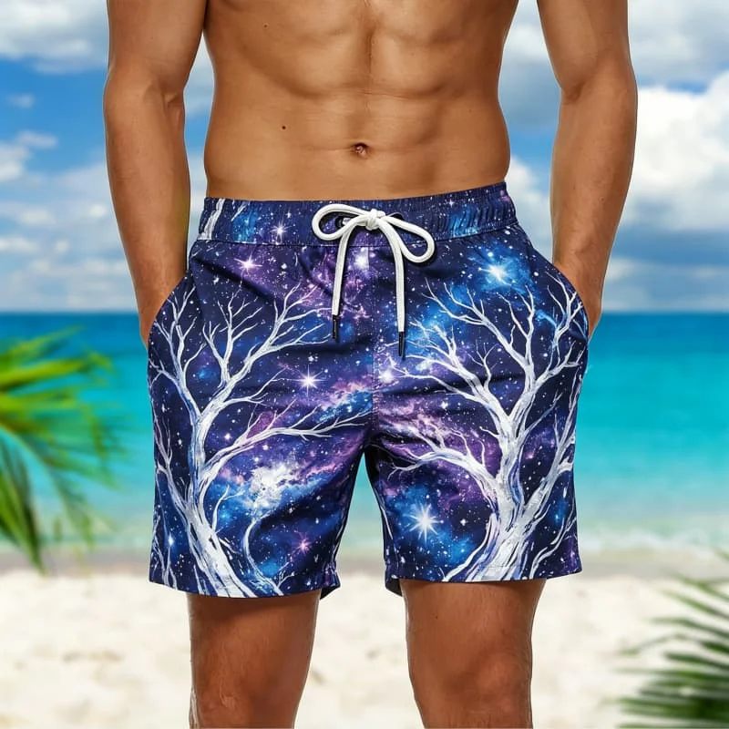 Men's Fun & Unique Print Casual Shorts Collection,for Casual Gatherings, Outdoor Activities, Summer Parties & Laid-Back Looks