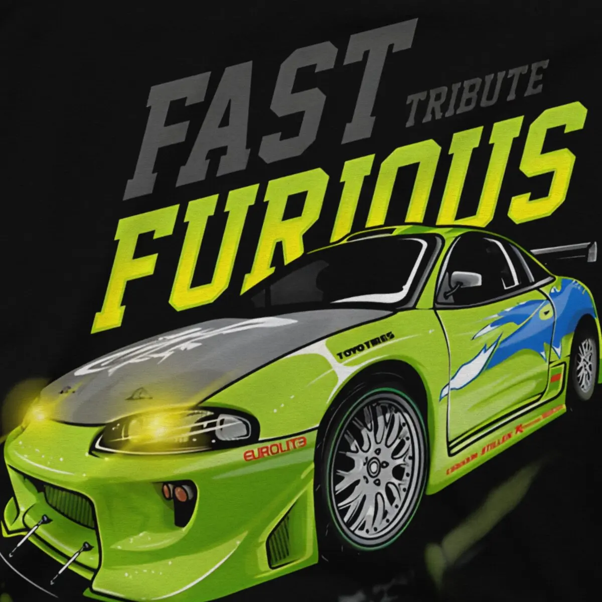 Fast & Furious Movie Tribute Paul Walker Tshirt Graphic Men Tops Vintage Homme Summer Streetwear Cotton Harajuku T Shirt image 3