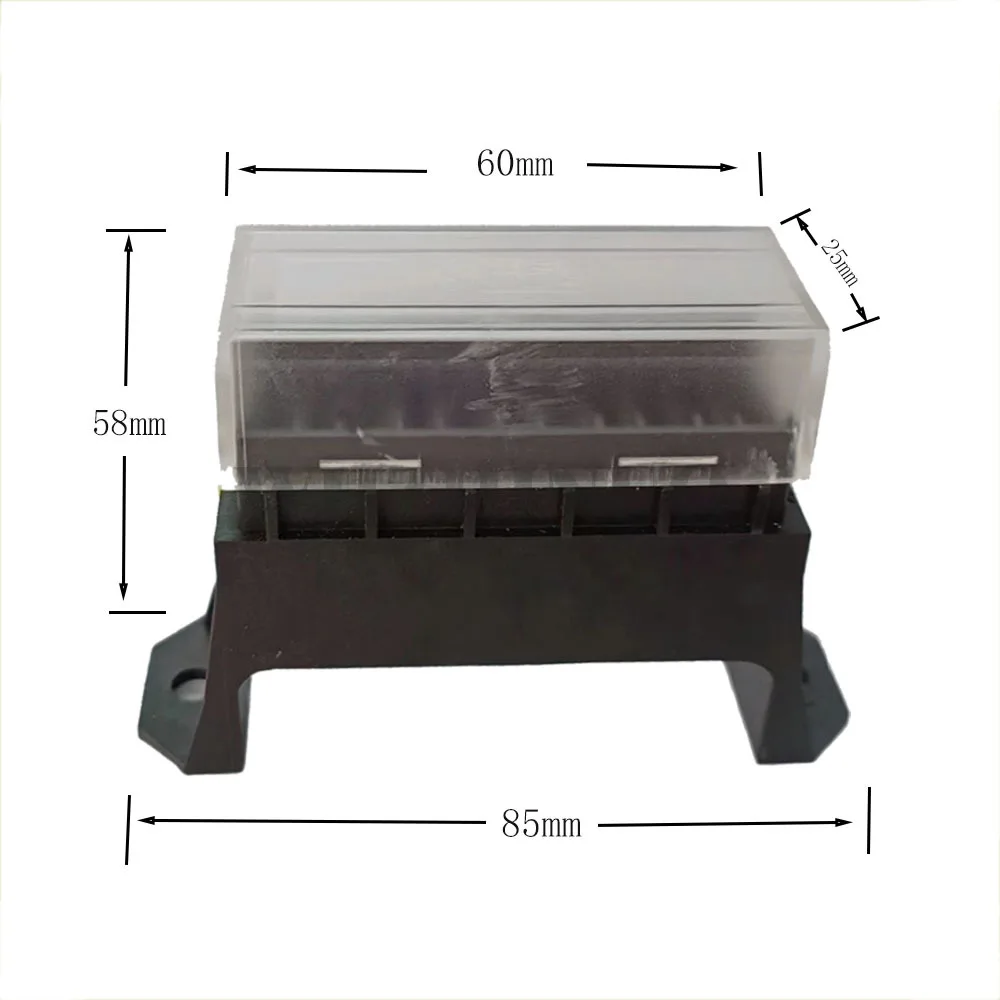 8JD 005 993-092 H849600616 03.00561 Input 6-Output Car Standard Blade Fuse Holder   ATC ATO 6 Way Fuse Box with Wire for Car