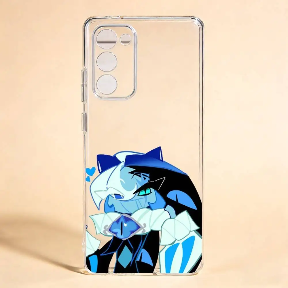 

shadow Milk cookie Cat Phone Case For Samsung Galaxy S24 S25 S23 S22 S21Transparent Case Cover