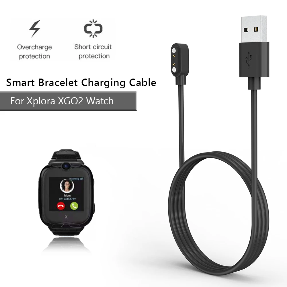 USB Magnetic Charging Cable Replacement Charger Cable 60CM Smartwatch Fast Charging Cable for Xplora XGO2 Kids Smartwatch