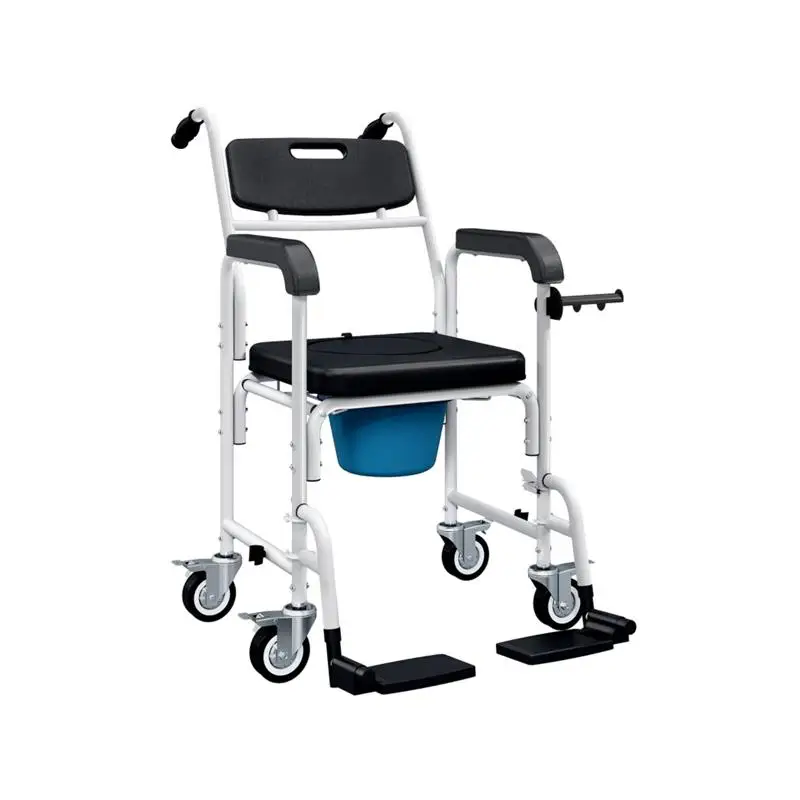 

Accessible Commode Wheelchair with Comfortable Seating and Safety Features for Easy Mobility