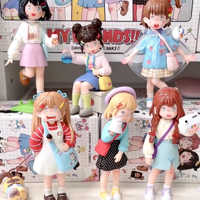 

New Original Suki Myfriends My Friends Series Blind Box Mila Girls' Peripheral Trendy Play Mystery Box Handmade Ornament Gift