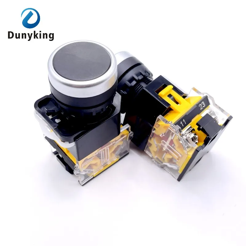 Okrągły wyłącznik zasilania 22 mm LA38, wyłącznik chwilowy 1NO/1NC ze światłem, wskaźnik LED 220 V — zdjęcie 6