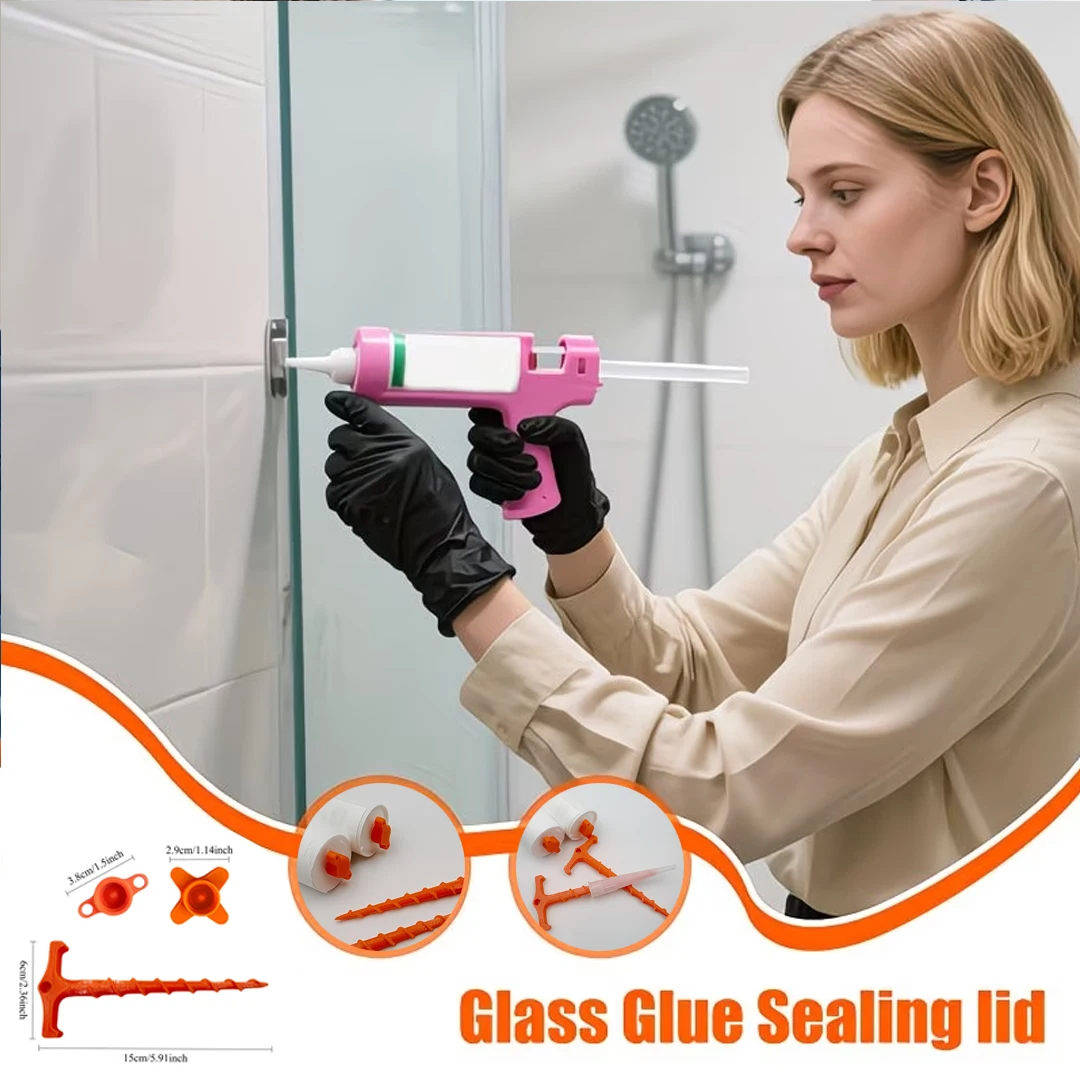 Sealant Nozzle Cleaner Cap Universal Glue Nozzle Cleaner Prevents Drying for Glass Caulk Tubes Home Improvement  Tool