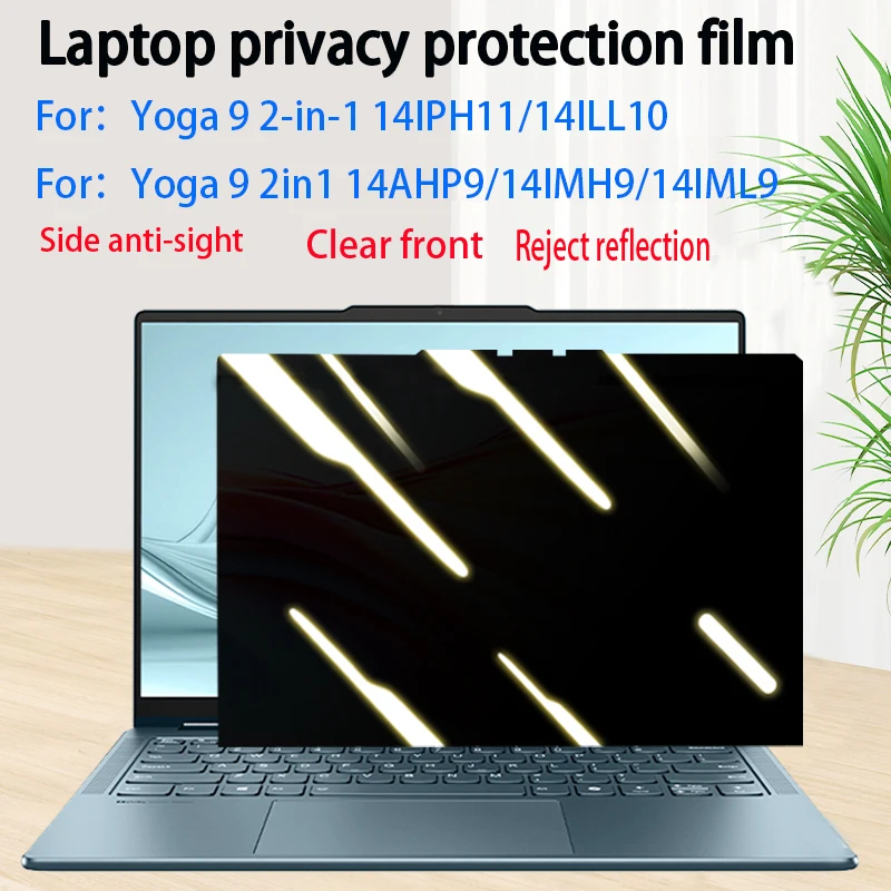 2026 For Lenovo Yoga 9 2-in-1 14IPH11/14ILL10 laptop screen privacy protector yoga 9 2-in-1 14IMH9/14IML9/14AHP9 PC anti-voyeur