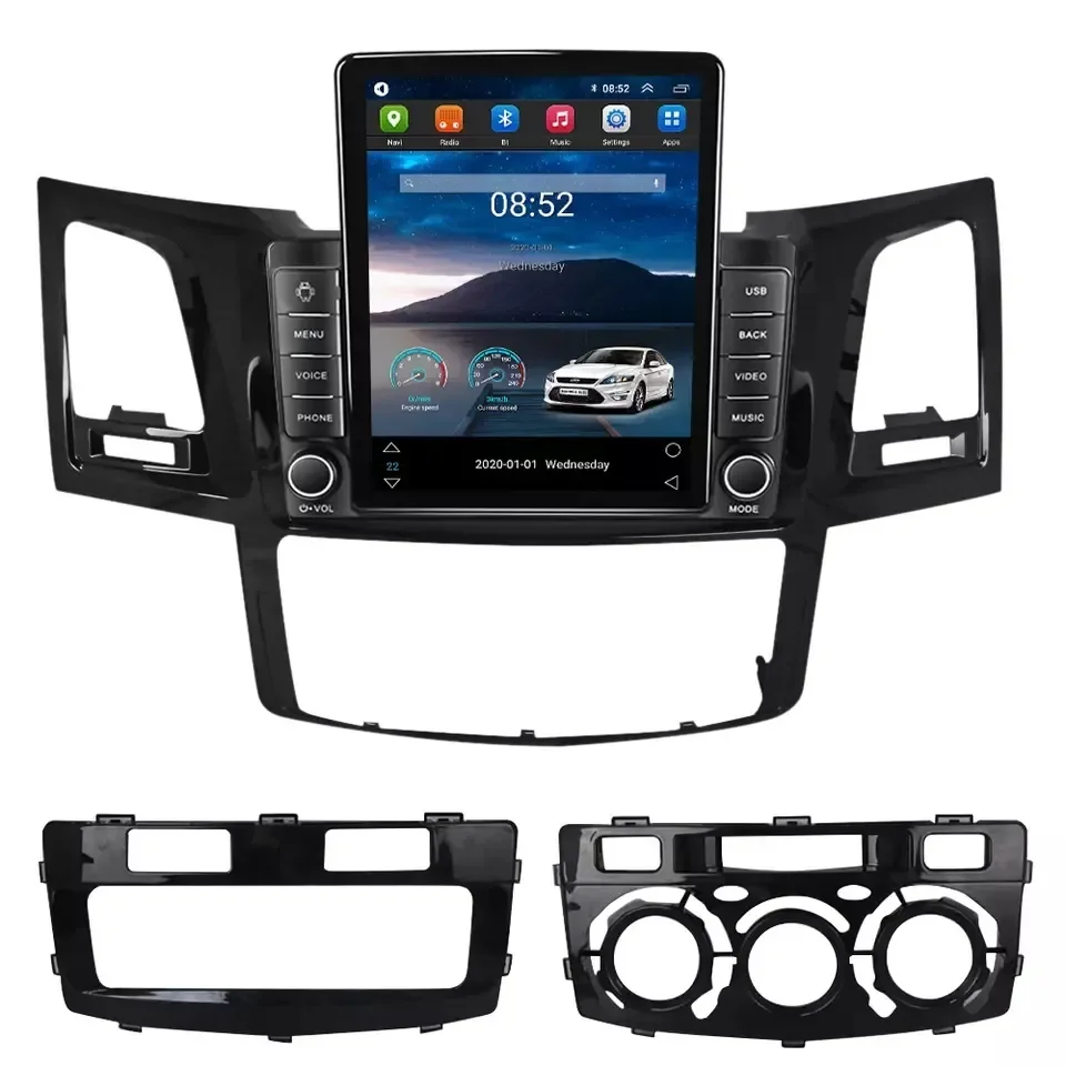 Android 13 car radio for Toyota Fortuner Hilux 2004-2014 8+128GB DSP RDS 360 camera split screen ADAS DVR car gps