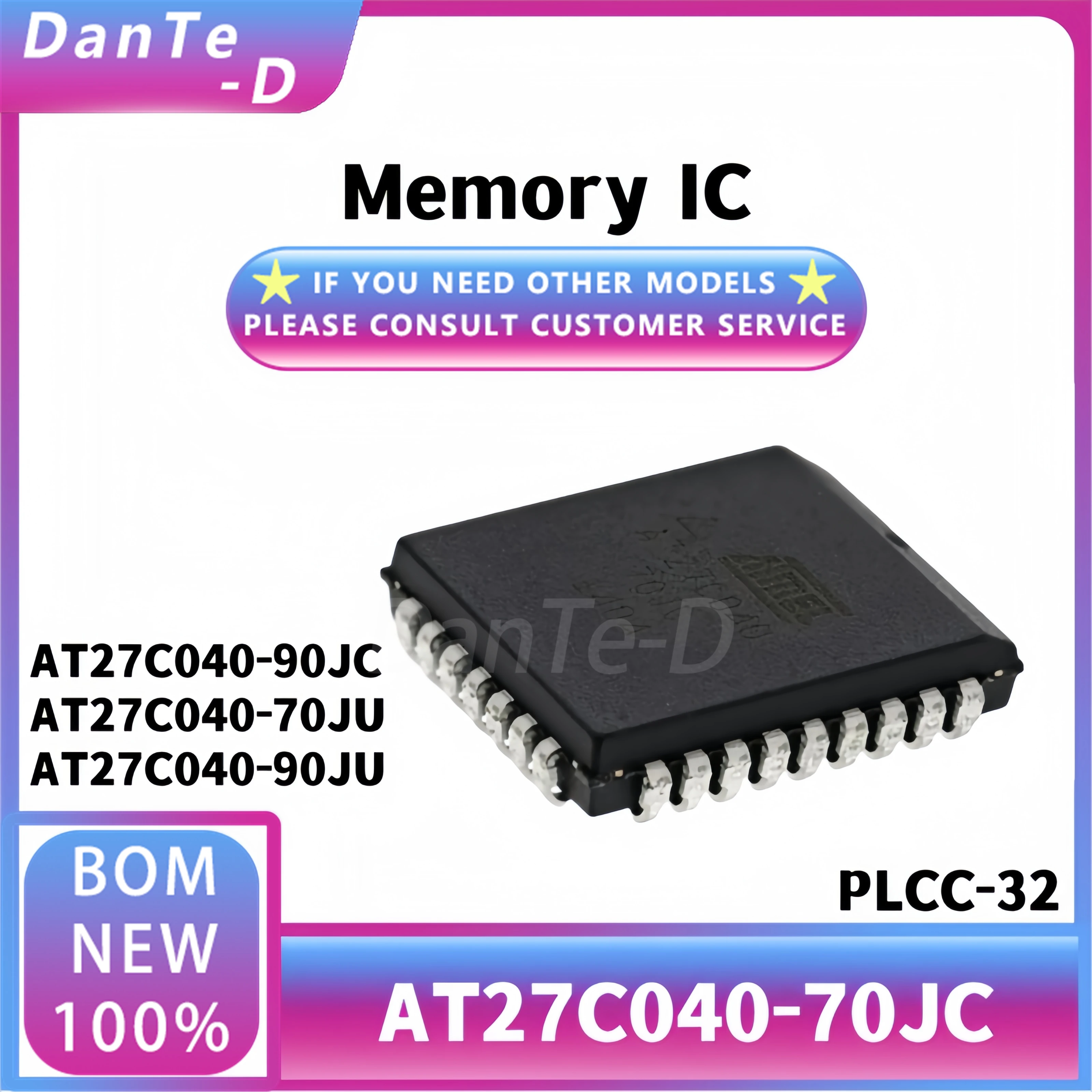 AT27C040-70JC AT27C040-12JC AT27C040-12JI PLCC-32 Storage IC