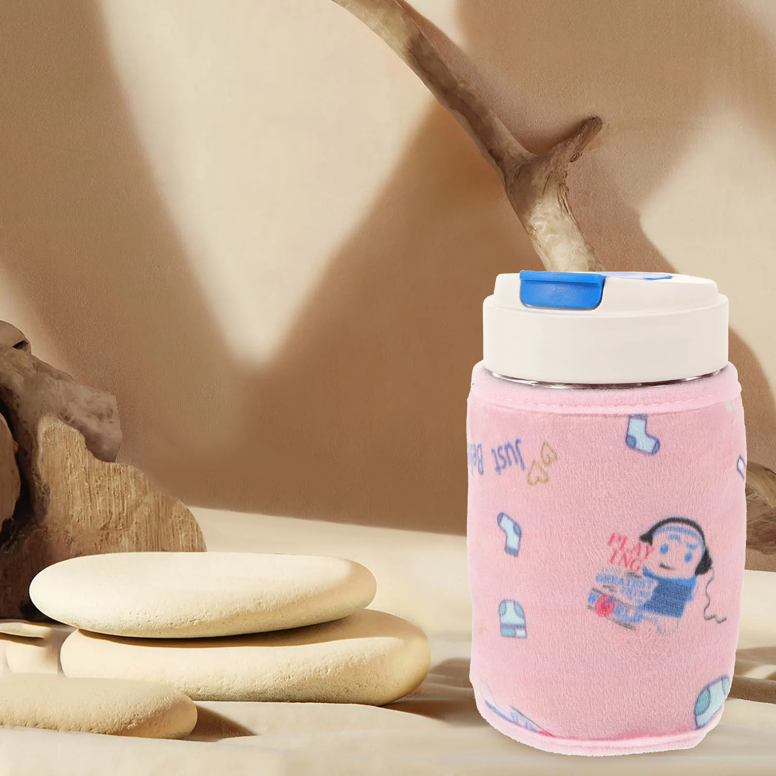 

USB Baby Bottle Warmer Cotton Cover Milk Bottle Heater Cover for Cars Travel Use Portable Insulated Protective