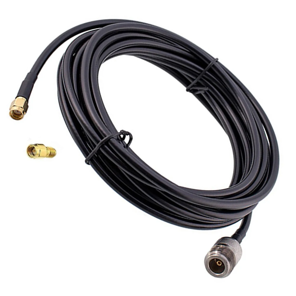 1pcs 16.4FT Extension Cable RP-SMA Male To N FeMale With Adapter For RAK For Nebra For Helium Hotspot For Miner Antenna