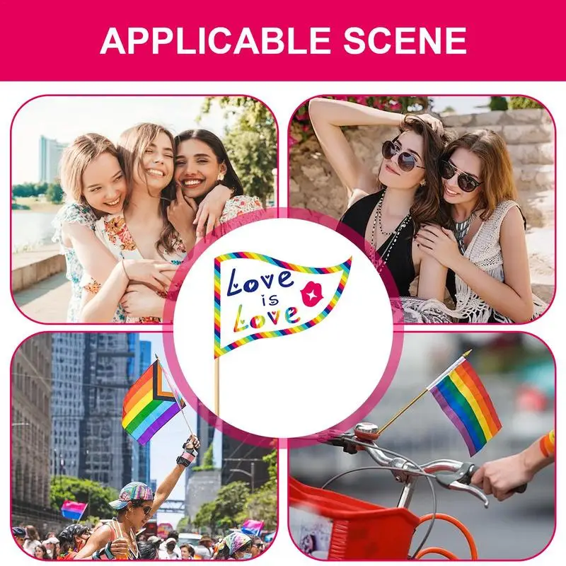 Rainbow Photo Booth Props Pride Photo Booth Props Pride Month Decorations 20pcs Gay Pride Day Love Is Love Pride Month Decor