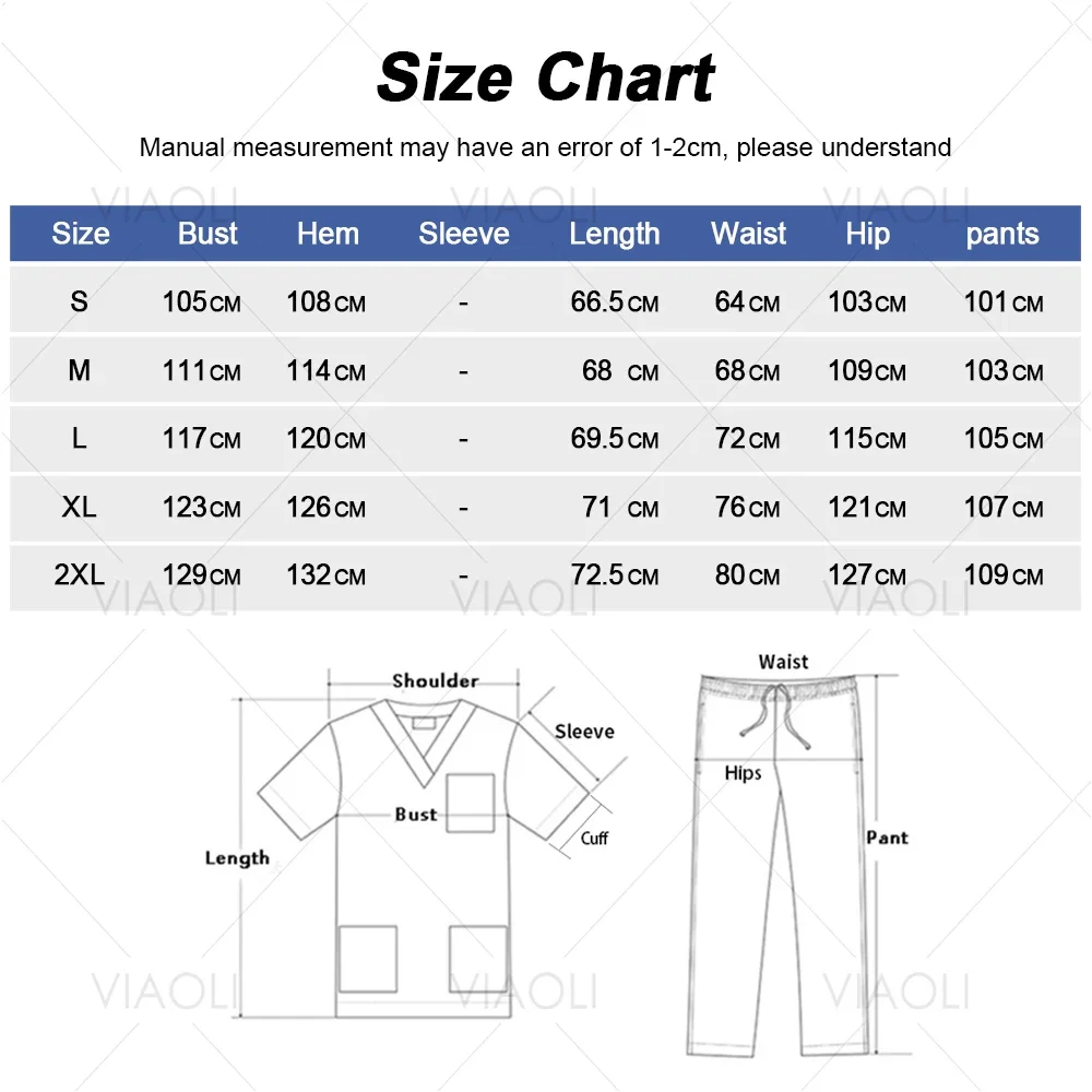 Scrubs Nurse Uniforms Customized Logo Nursing Hospital Working Clothes Solid Color Uniform Breathable Scrub Veterinary Work Wear