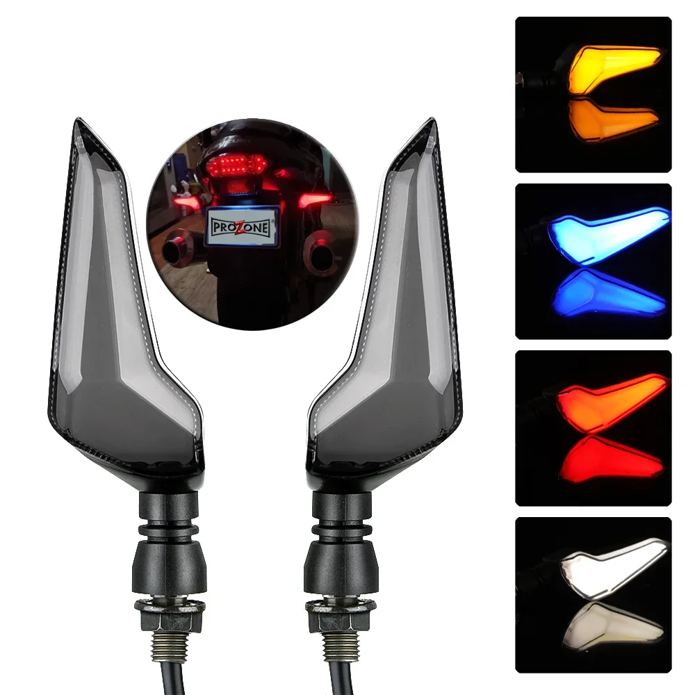 

1 Pair Motorcycle LED Light Flasher Turn Signal Indicators for Kawasaki / Suzuki / Yamaha / cbr650f DRL Indicators Lamp