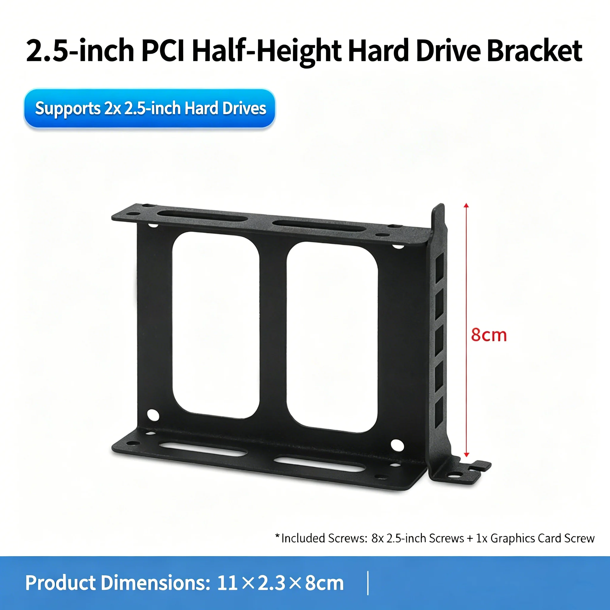 Metal Hard Disk HD Bracket for 2.5