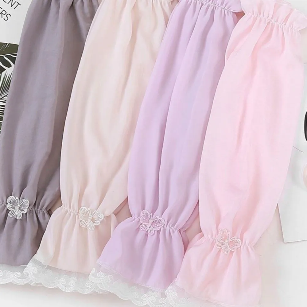 Creative Loose Fit Sunscreen Sleeves Breathable Thin Fabric Sun Protection Sleeves UV Protection Arm Sleeves Cycling