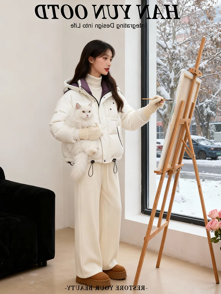 

Женская утепленная куртка на флисовой подкладке из хлопка, повседневная, зимняя, новая модная верхняя одежда в европейском стиле, универсальная, для отдыха