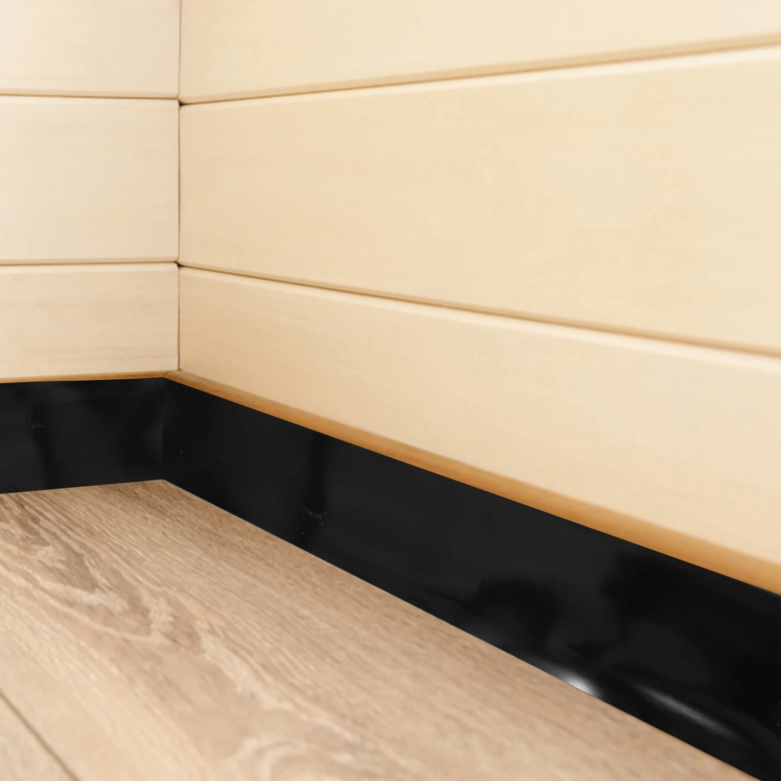 

PVC Peel Stick Baseboards Self Adhesive Floor Trim Molding Flexible Plastic Wall Edge Kick Proof Splash Proof Easy Clean Long