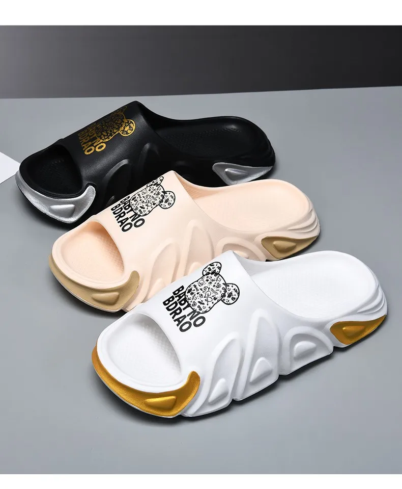 Oligslippers-Sandales à plateforme astronomique pour hommes, super doux, sports, anti-ald, vêtements de plein air, optique de plage, été, mode, nouveau