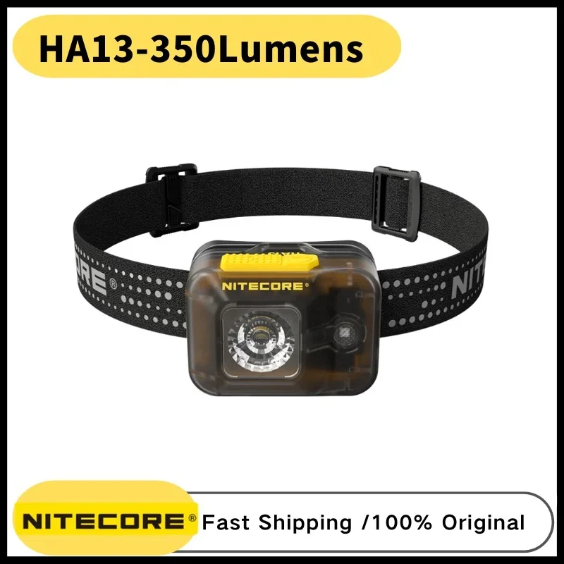 max 350lumens farol compacto e leve inclui pilhas aaa trail running nitecore ha13 01