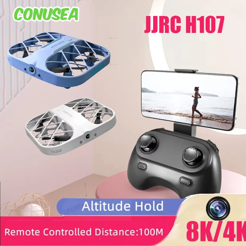 JJRCH107 Dron 8K 4K Drones Quadcopter Mini Drone Fpv Wifi กล้องกระเป๋า Ufo รีโมทคอนโทรลเครื่องบินเฮลิคอปเตอร์สําหรับเด็ก