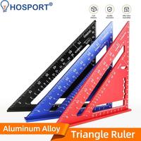 12 Inch Triangle Ruler Aluminum Alloy Measuring Square Ruler 90° Triangle Carpenter Square Ruler Wood Working Tools