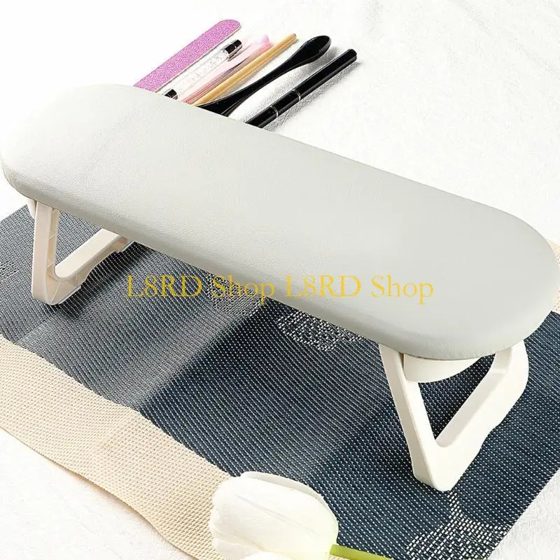 L8rd nagelarmsteun voor acrylnagel, microvezel nagel hand rustkussen met nagelkussen nagel kussen hand rust thuis salon