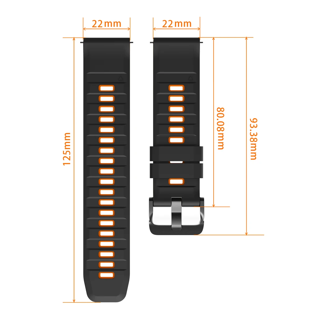 화미 아마즈핏 밸런스 2 밴드용 실리콘 스트랩 22mm, 아마즈핏 GTR3 프로 4 2 2E 47mm/Bip 6 5/스트라토스 교체용 손목 밴드
