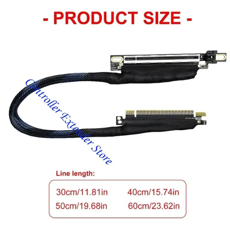 N84B السرعة السريعة 64GT/S PCIE 5.0 كابل امتداد GPU 270 ° بدور