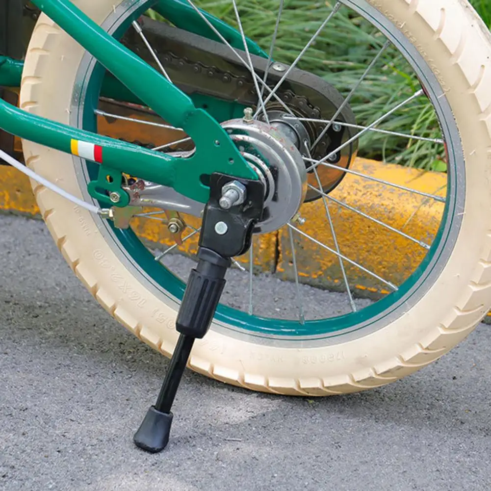 

Подставка для детского велосипеда, сверхмощная подставка для детского велосипеда для велосипедов 12-20 дюймов, противоскользящая универсальная задняя боковая подставка для детского велосипеда
