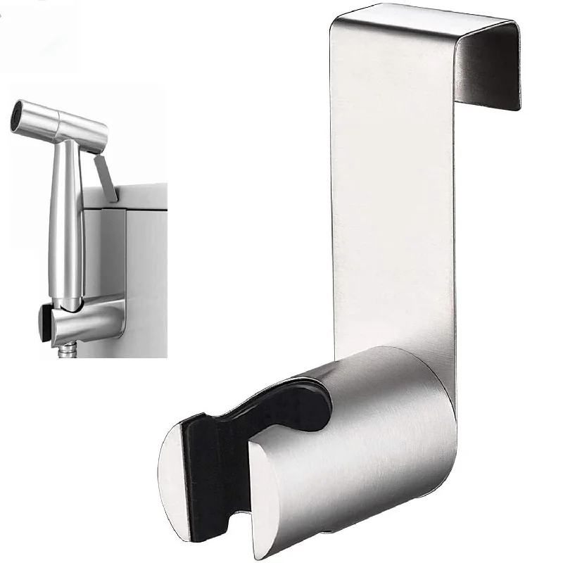 

Держатель для распылителя (1 шт.), без сверления, из нержавеющей стали, для туалета и ванной, настенный держатель для душевой лейки