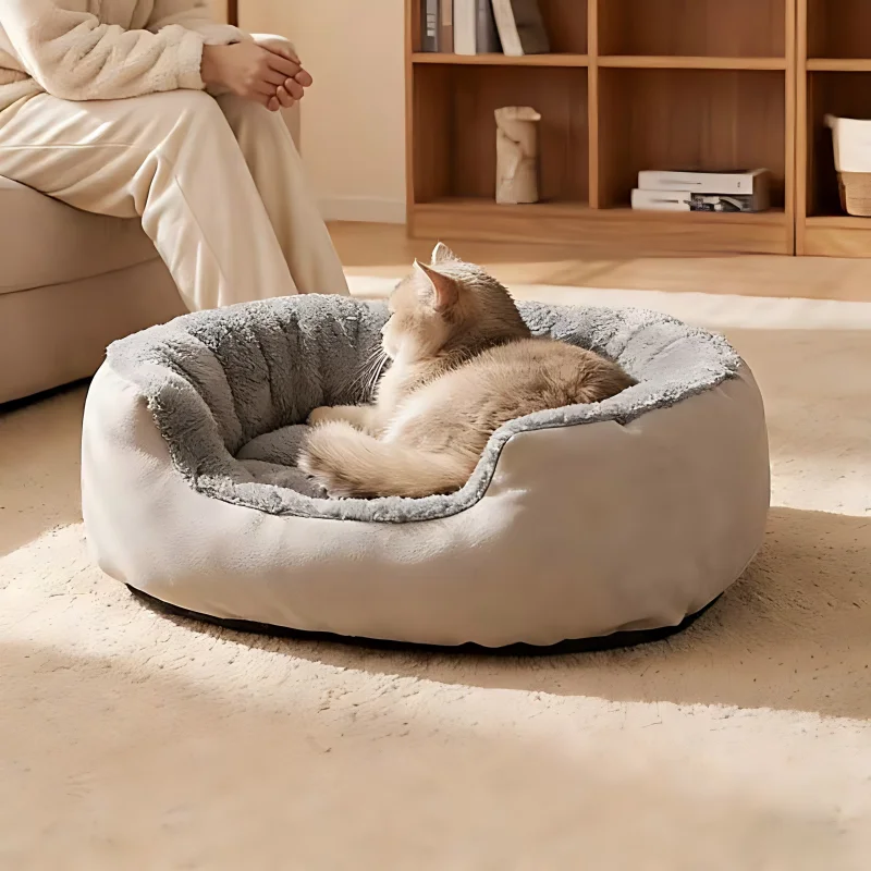 Very Soft Warm Dog Bed Pet Basket Cat House Sofa for Medium Large Dog Sofa Bed Cushion Dog Bed House Pet Supplies Accessories