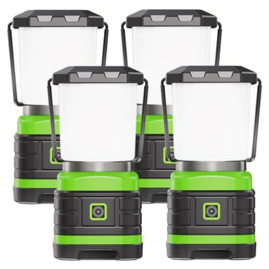 LED Camping Lantern, Battery Powered LED Lights Camping Essentials, Portable Lanterns Flishlights for Emergency, Hurricanes, Ou