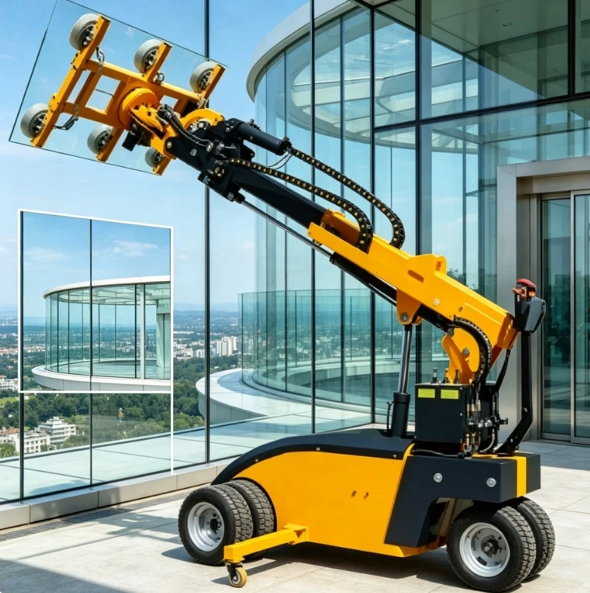 Customized 300KG To 800KG Glass Hoist Electric Glass Lifting Equipment Vacuum Lifter Sucker Pad YG-LD-350