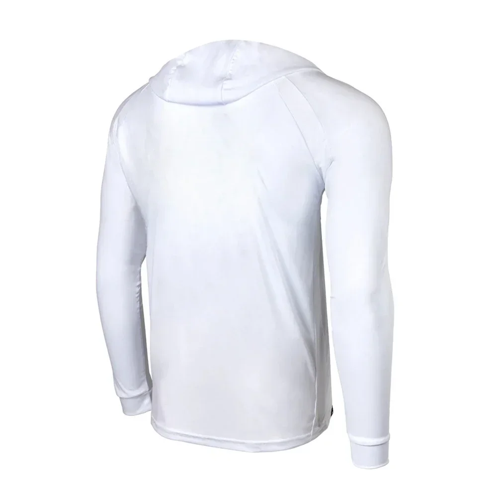 قمصان الصيف الرجال طويلة الأكمام جيرسي الصيد التهوية تيشيرت صيفي تنفس القمم ملابس الصيد UPF 50 الملابس #4