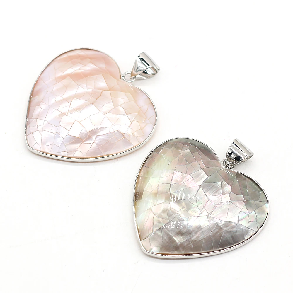Natural Shell Pendant The Mother Of Pearl Round Alloy Pendant For Jewelry Making DIY Necklace Bracelet Accessory