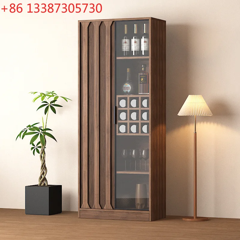 

Винный шкаф для гостиной, настенная витрина из цельного дерева, небольшой бытовой новый китайский стиль