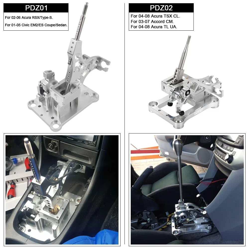 Car Gear shift knob Billet Shifter Box Billet Aluminum Assembly Direct Replacement For Acura 04-08 TL UA TSX CL 03-07 Accord CM