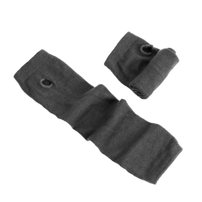 Áo Nữ Thời Trang Sọc Khuỷu Tay Găng Tay Ấm Dệt Kim Dài Fingerless Gloves Khuỷu Tay Găng Tay Hở Ngón Giáng Sinh Phụ Kiện Tặng