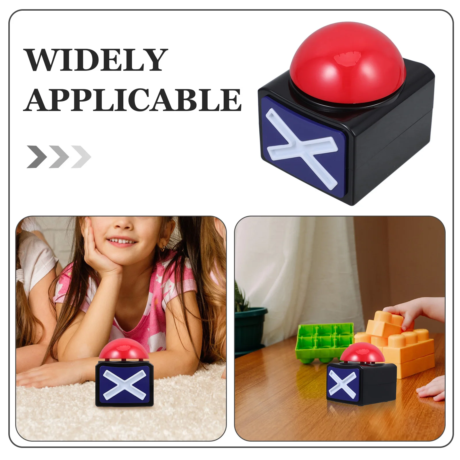 教室用サウンドボタン ゲームショー用品 パーティートリックボタン 楽しい回答ブザー インタラクティブゲーム 競争遊び