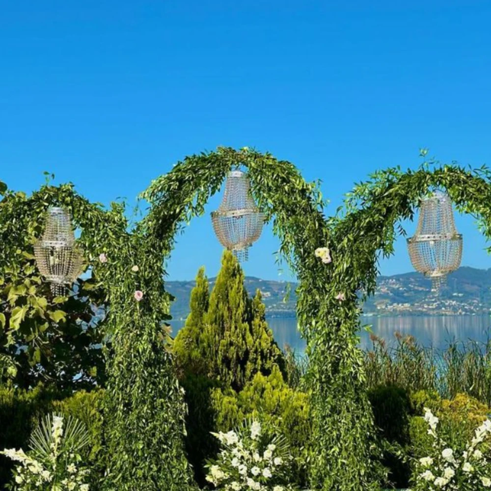 

6pcs） Luxury Wedding Chandelier centerpieces High-end Dining Room acrylic Chandelier not centerpiece for Holiday Decoration