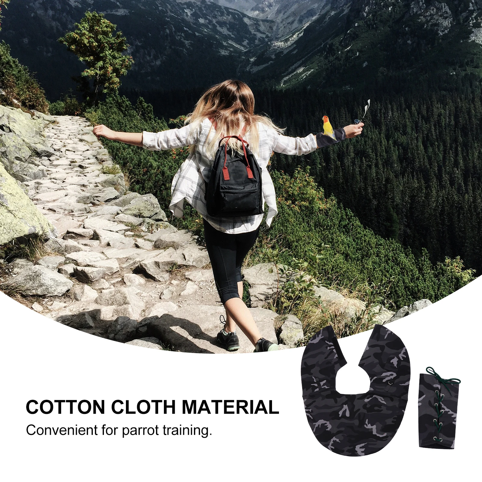 

2pcs Pet Shoulder Arm Protector Sleeve Thickened Anti-Scratch Bite Resistant Parrot Handling Diaper Shawl Bird Supplies