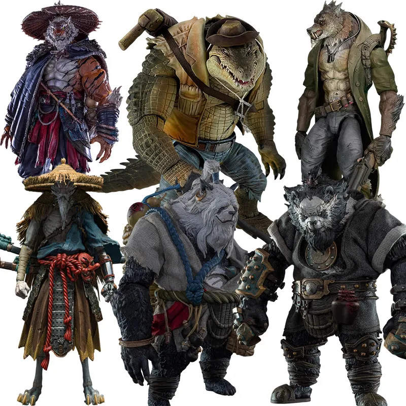 

Фигурки Artisan Alliance Furry Planet: Белый Тигр, Отшельник, Старейшина, Белый Волк, Человек-Волк, Уильям, Крокодил, Кролик, Панда