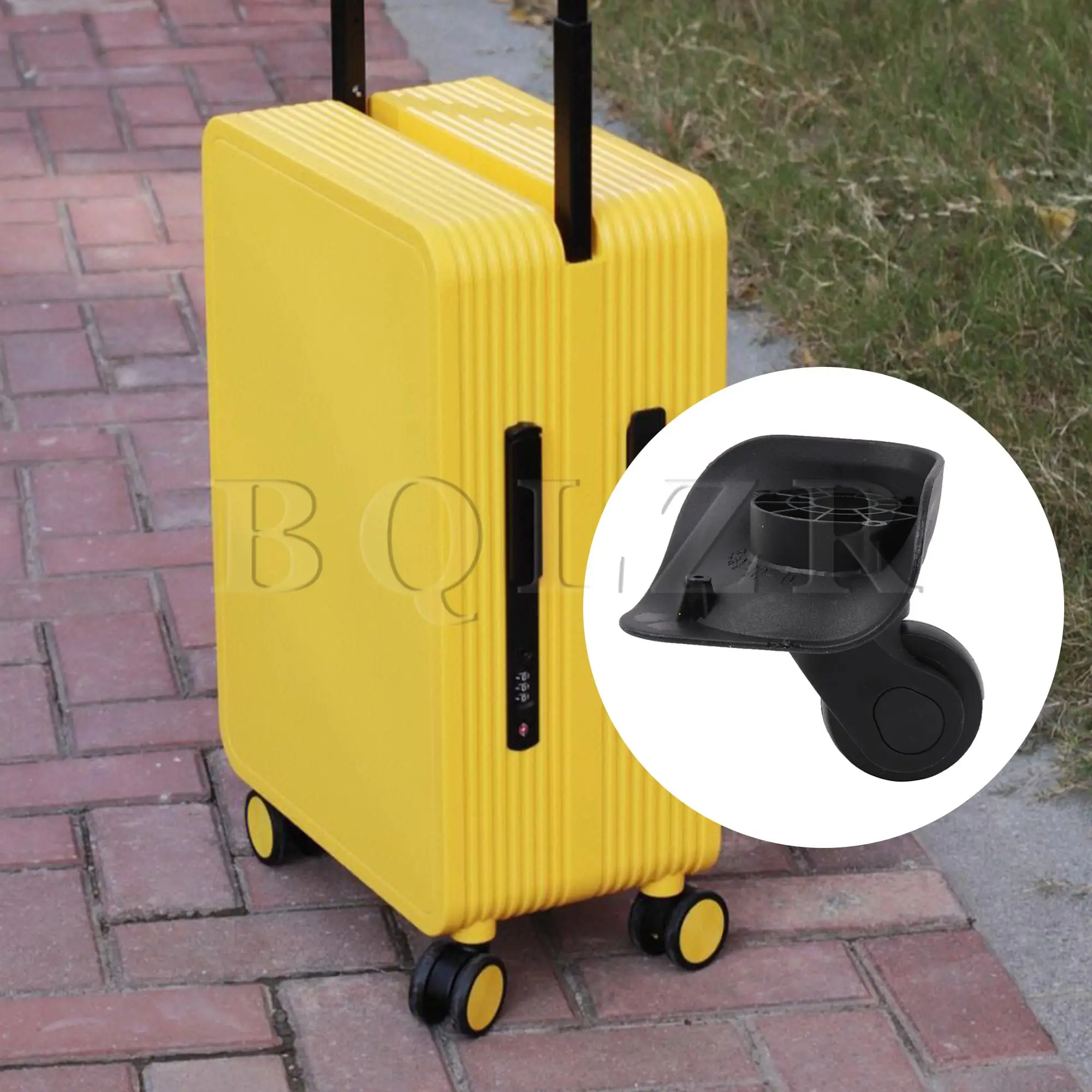 BQLZR Suitcase Luggage Replacement Caster Mute Wheel 3.74 Inch W041-2-L Left/Right