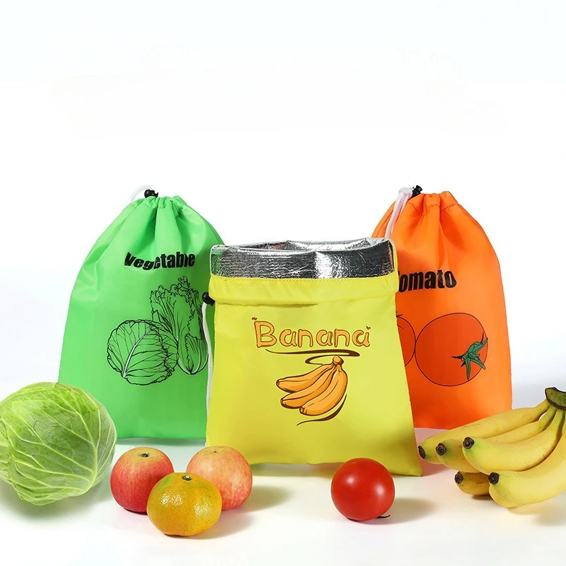 

Insulated Fresh-Keeper Bag - Reusable Storage Organizer for Bananas, Lettuce & Vegetables Organizer Tote Bag
