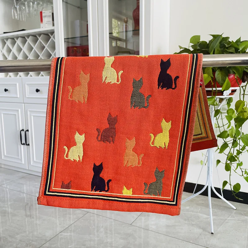 مناشف وجه شاش قطنية بثلاث طبقات للأطفال ، 25x50 سم ، أطفال ، نساء ، طباعة قطط ، جودة عالية ، 23 تصميم ، 3