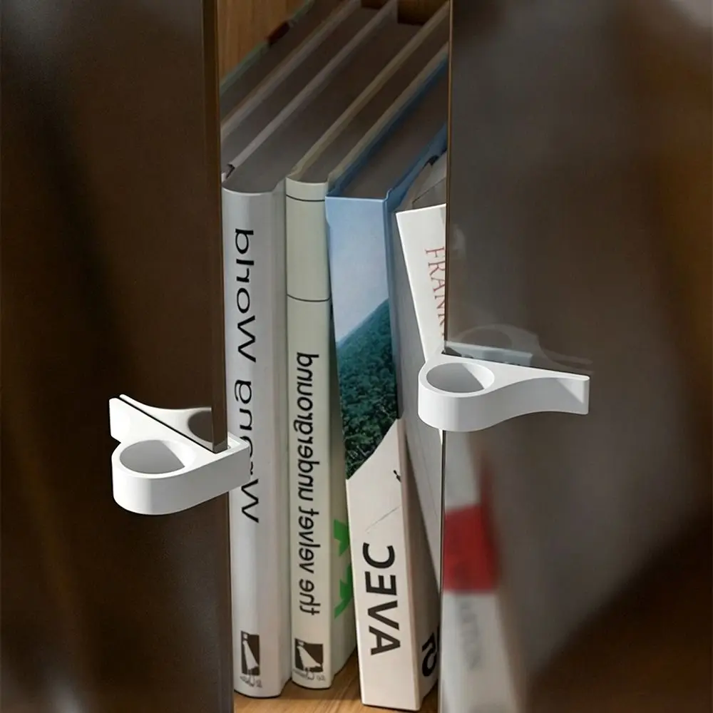 Aluminum Alloy Sliding Door Handle No Drilling Required Cabinet Door Handle File Cabinet Handle Single And Double Doors