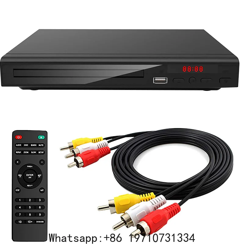 Full HD 1080P Home DVD Player Multi Region Multimedia Digital TV Disc Player Support  CD MP3 MP4 RW VCD Home Theatre System